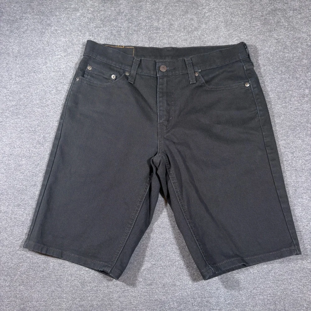 Levi's 541 Athletic Taper Shorts Mens 30 Black Denim Stretch Casual Cotton Jorts